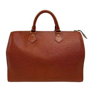 Brown-Bugundy Louis Vuitton Epi Speedy Boston Bag